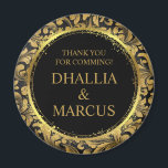 Aimant Motif de goth noir et or<br><div class="desc">Motif de goth noir et or</div>