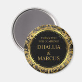 Aimant Motif de goth noir et or (Recto/Verso)