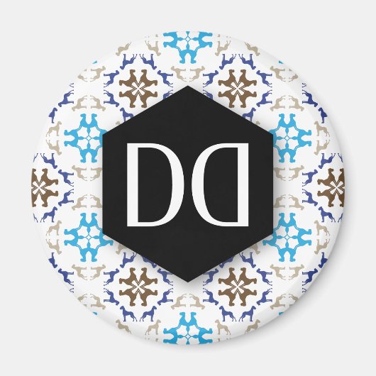 Aimant Motif de Grande Danois DD (Devant)