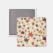 Aimant Motif de la feuille d'érable à boudin (Recto/Verso)