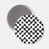 Aimant Motif de labyrinthe noir (Recto/Verso)
