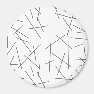 Aimant Motif de ligne graphique moderne, simple et désord
