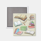 Aimant Motif de livre (Recto/Verso)