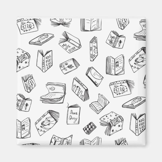 Aimant Motif de livre (Devant)