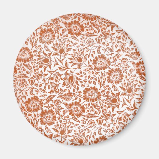 Aimant Motif de Mauve de William Morris : Fleur de Terrac (Devant)