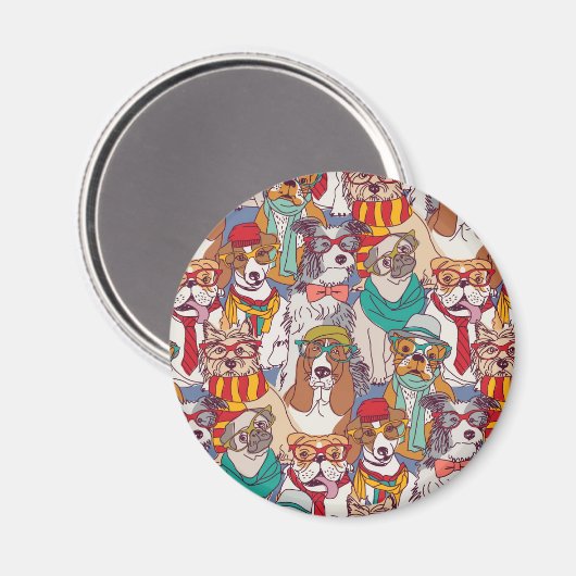 Aimant Motif de mode de marionnette mignonne (Recto/Verso)