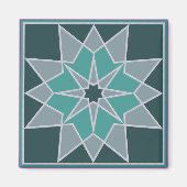 Aimant motif de mosaïque (Devant)