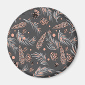 Aimant Motif de Noël, Pine Snow (Devant)