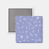 Aimant Motif de notes musicales (Recto/Verso)