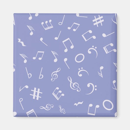 Aimant Motif de notes musicales (Devant)