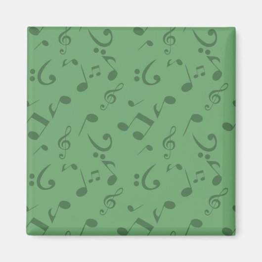 Aimant Motif de notes musicales (Devant)