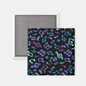 Aimant Motif de notes musicales (Recto/Verso)