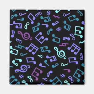 Aimant Motif de notes musicales