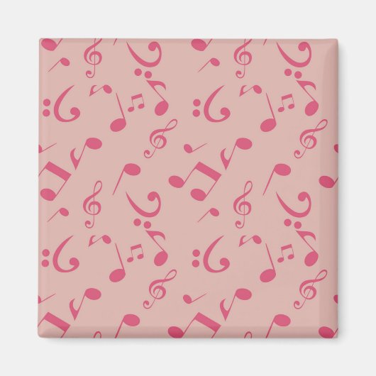 Aimant Motif de notes musicales (Devant)