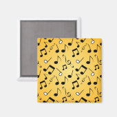 Aimant Motif de notes musicales (Recto/Verso)