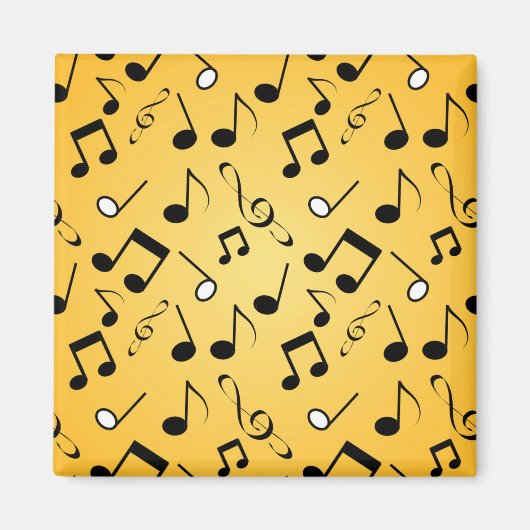 Aimant Motif de notes musicales (Devant)