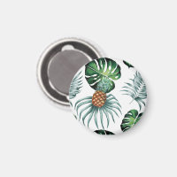 Motif de palmier de jungle à l'aquarelle tropicale