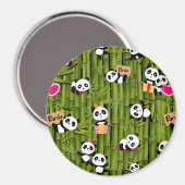 Aimant Motif de Panda 2 (Recto/Verso)