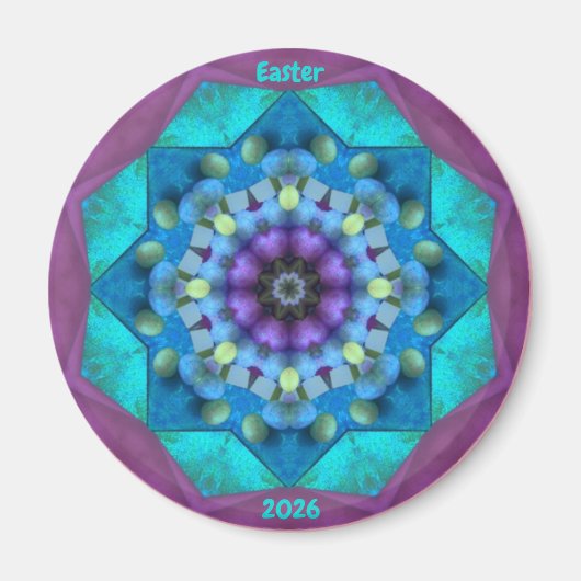 Aimant Motif de PÂQUES 2026 ~ (Devant)