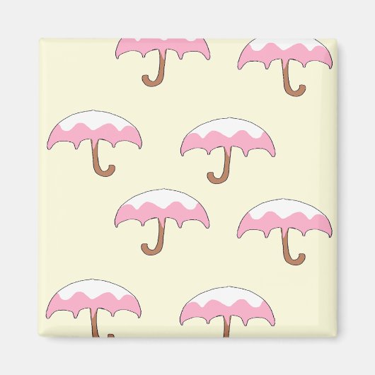 Aimant motif de parapluie (Devant)