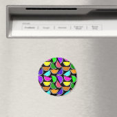 Aimant Motif de pastèque coloré mignon (In Situ (Lave-vaisselle))