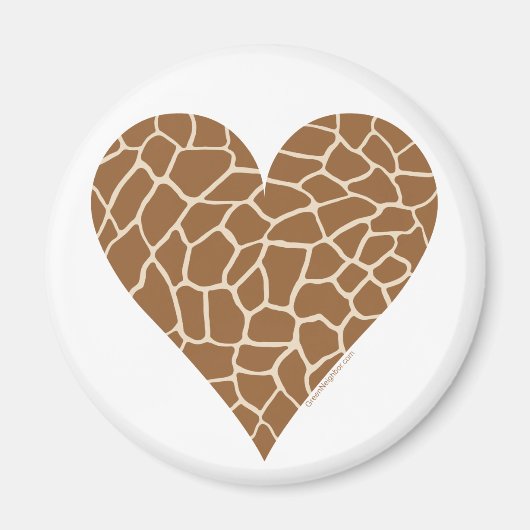 Aimant Motif de peau, Couleurs de la Giraffe (Devant)
