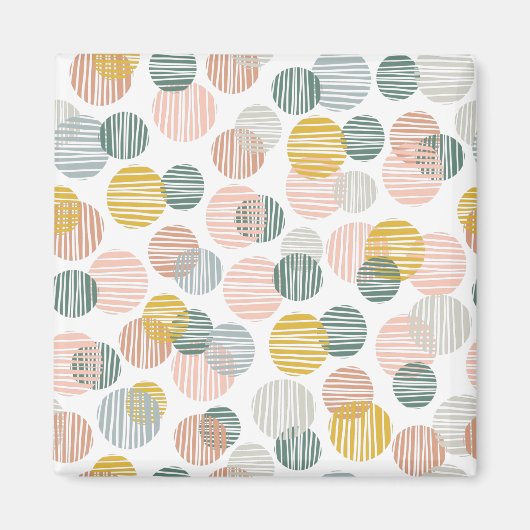 Aimant Motif de points tendance (Devant)