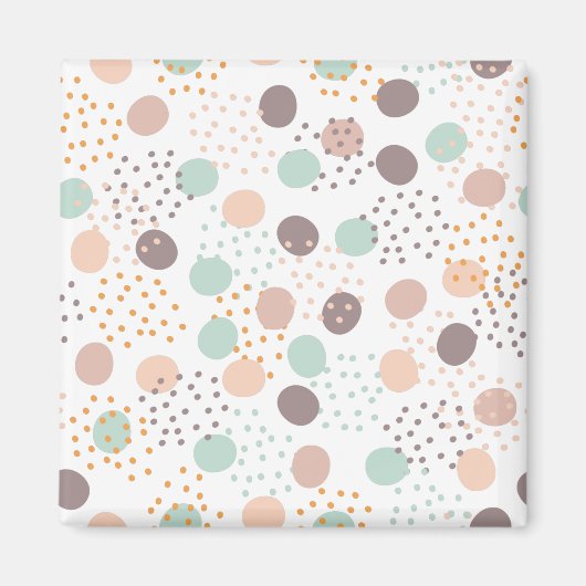 Aimant Motif de points tendance (Devant)