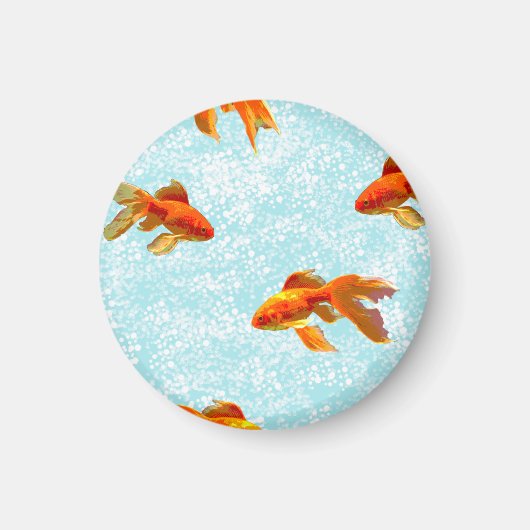 Aimant motif de poisson d'or (Devant)