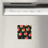 Aimant Motif de pomme rouge et verte. (In Situ (Lave-vaisselle))