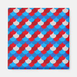 Aimant Motif de queue de sirène aux couleurs du drapeau a