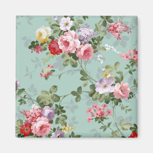Aimant Motif de Roses rouges roses Vintages