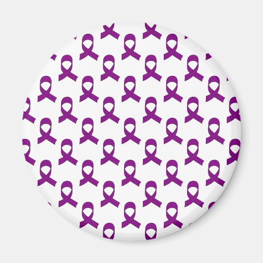 Aimant Motif de ruban violet (Devant)