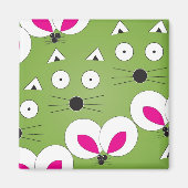 Aimant Motif de souris Cat vert (Devant)
