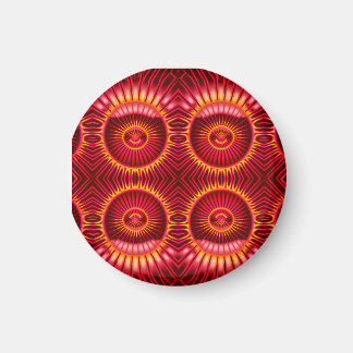 Aimant Motif de sphères d'énergie orange et rouge