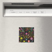 Aimant Motif de surface Florale - Papier peint Fleurs Des (In Situ (Lave-vaisselle))