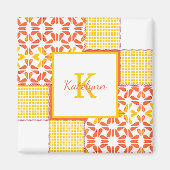 Aimant Motif de surfaces composées d'automne (Devant)