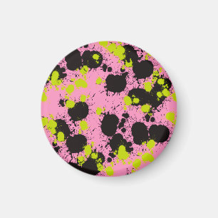 Aimant Motif de taches de peinture abstraites