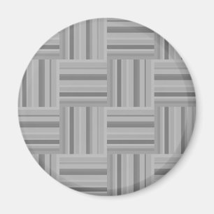 Aimant Motif de tissage rayures grises