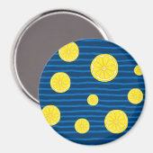 Aimant Motif de tranches de citron (Recto/Verso)