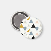 Aimant Motif de triangles géométriques modernes (Recto/Verso)