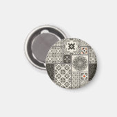 Aimant Motif de tuile islamique Majolica (Recto/Verso)