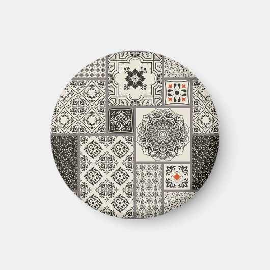 Aimant Motif de tuile islamique Majolica (Devant)