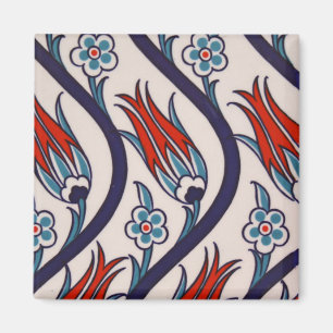 Aimant Motif de tulipe de tabourets/art de tuile