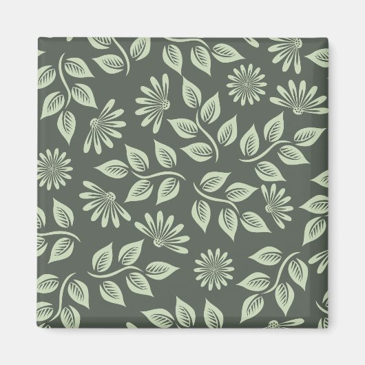 Aimant Motif des fleurs de printemps (Devant)