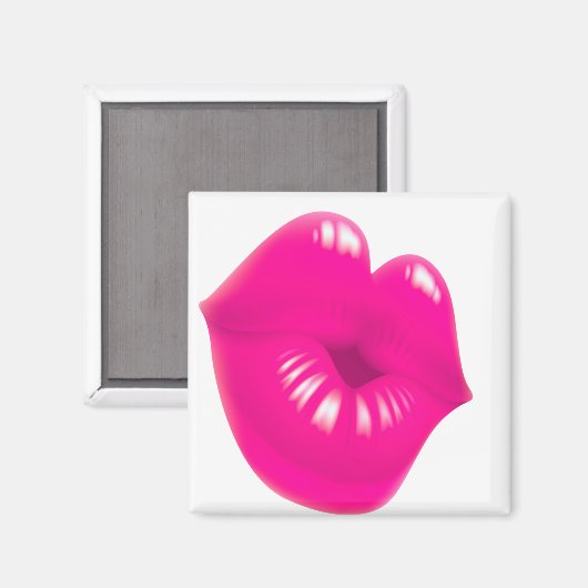 Aimant Motif des lèvres de baiser (Recto/Verso)