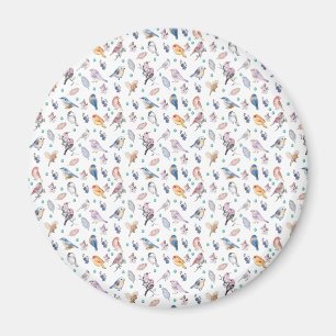 Aimant Motif des oiseaux de printemps