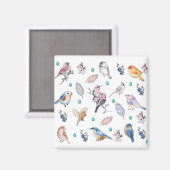 Aimant Motif des oiseaux de printemps (Recto/Verso)