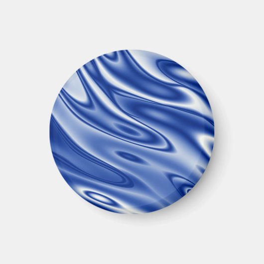 Aimant Motif des vagues bleues (Devant)