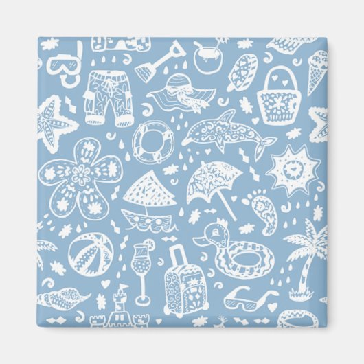 Aimant Motif d'été (Devant)